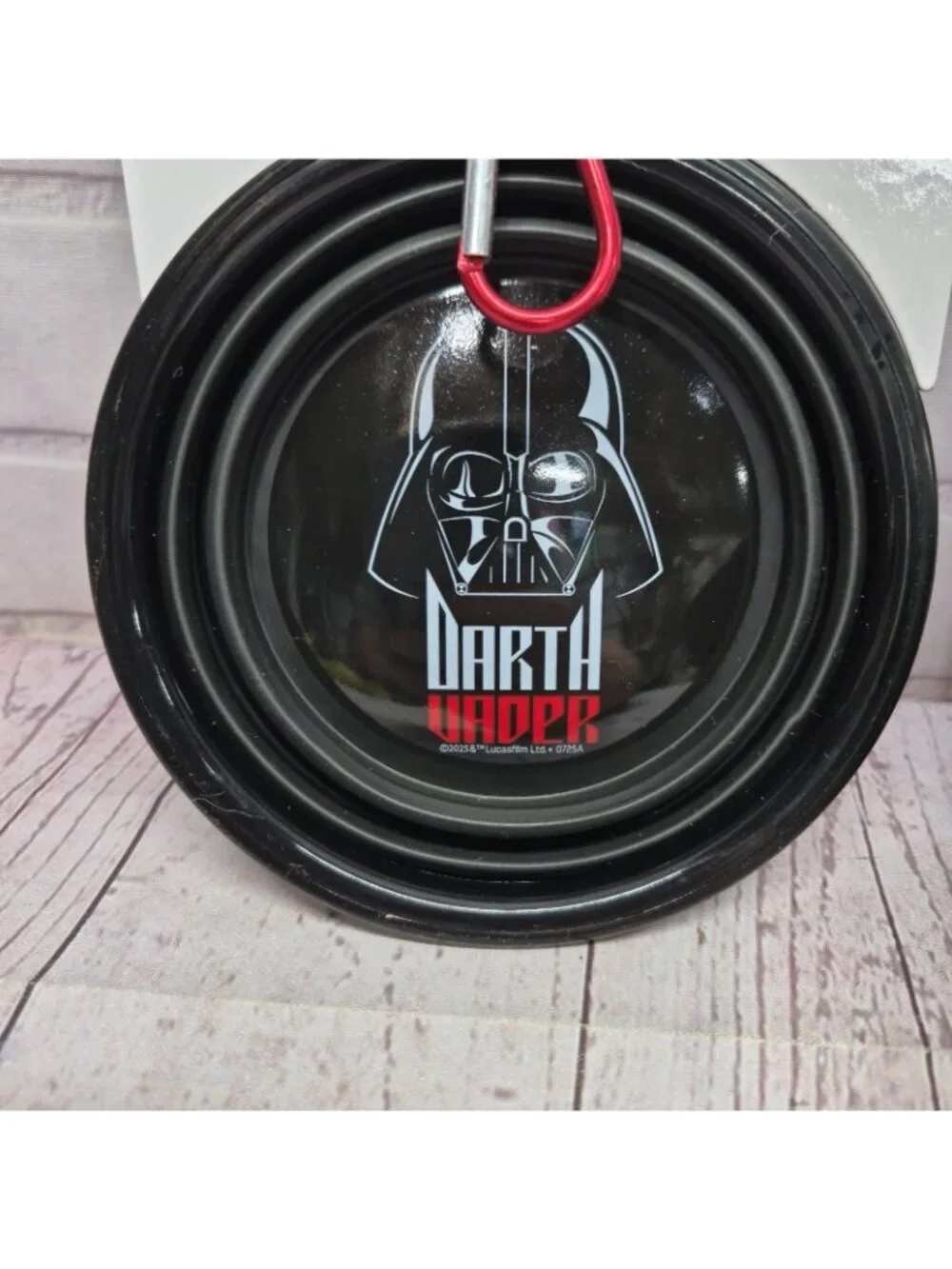 (2pc) Star Wars Darth Vader Collapsible Silicone Dog Bowl Portable Quick Release